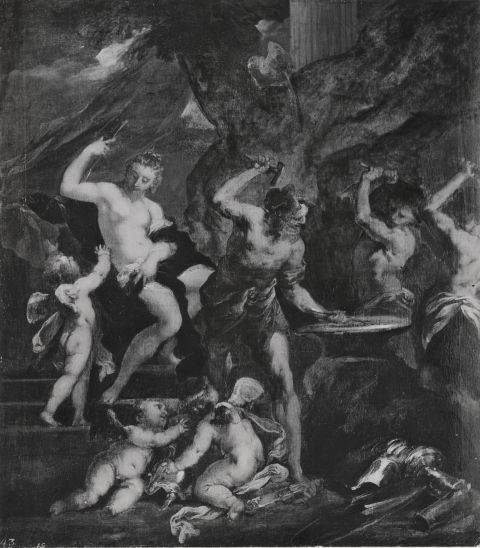 Venus and Cupid in Vulcan's Forge
